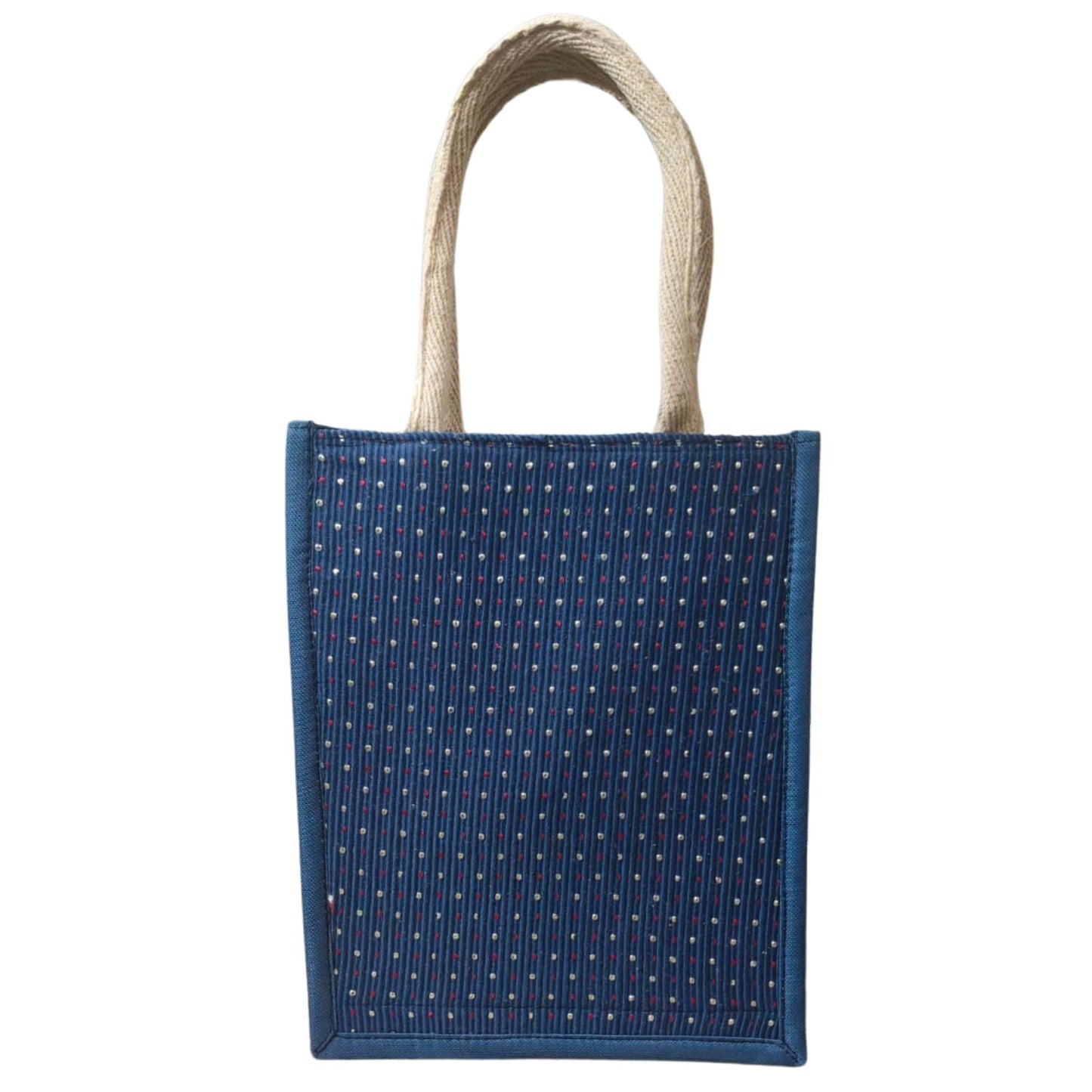 Jute Bag Blue-small