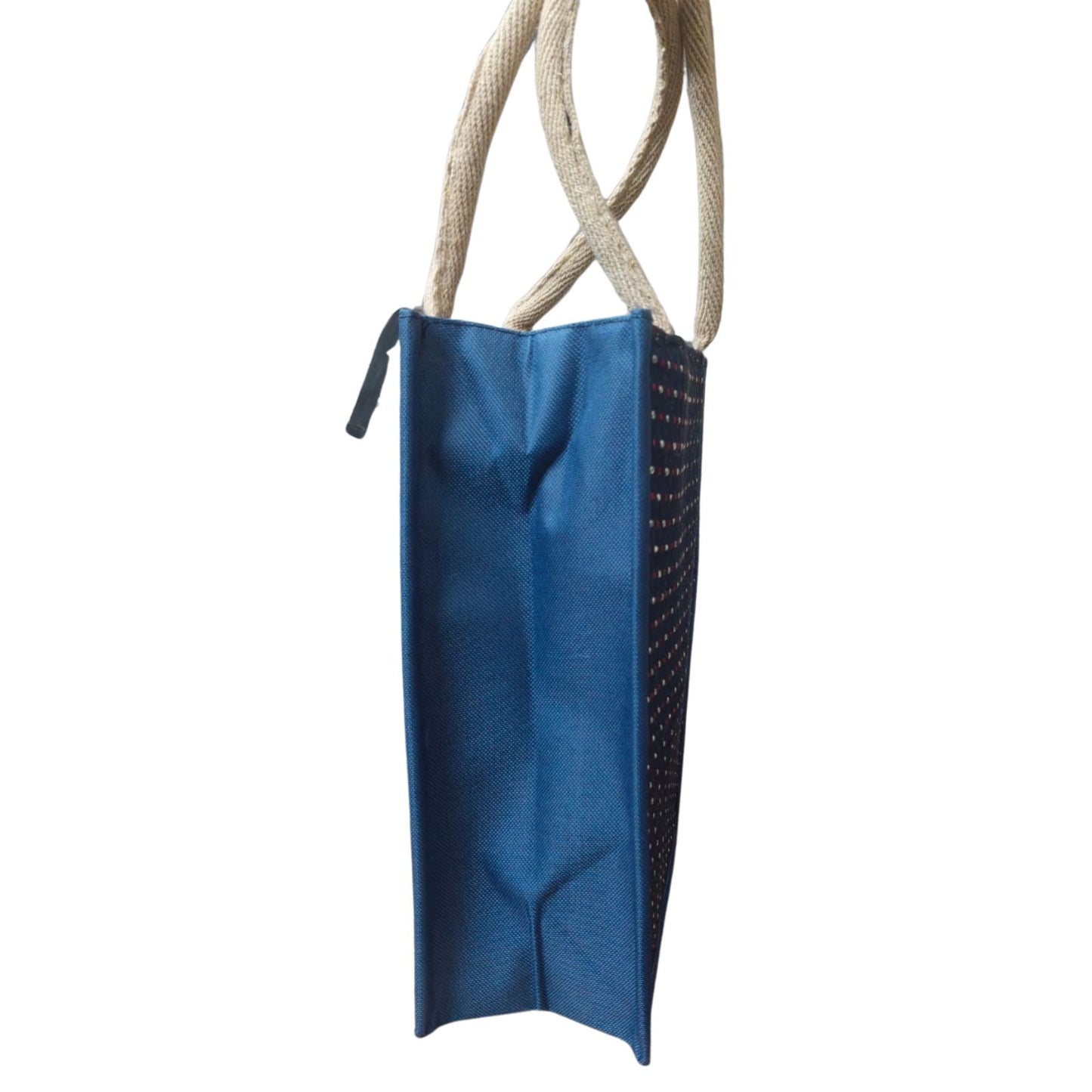 Jute Bag Blue-small